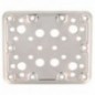 AMIG 12162  
 Placa 504  
 120 x 100 x 2,2 mm  
 Acero inoxidable  
 Brillo