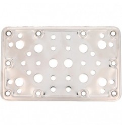 AMIG 12163  
 Placa 504  
 160 x 100 x 2,2 mm  
 Acero inoxidable  
 Brillo