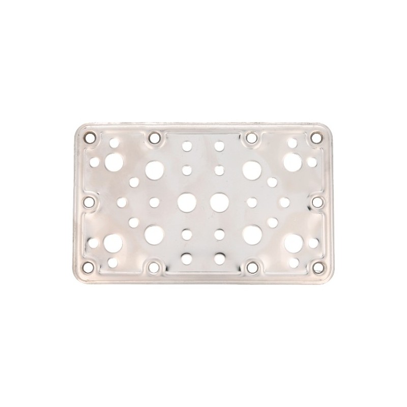 AMIG 12163  
 Placa 504  
 160 x 100 x 2,2 mm  
 Acero inoxidable  
 Brillo