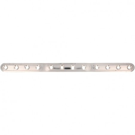 AMIG 12166  
 Placa 505  
 312 x 20 x 2,5 mm  
 Acero inoxidable  
 Brillo