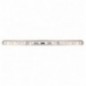 AMIG 12166  
 Placa 505  
 312 x 20 x 2,5 mm  
 Acero inoxidable  
 Brillo