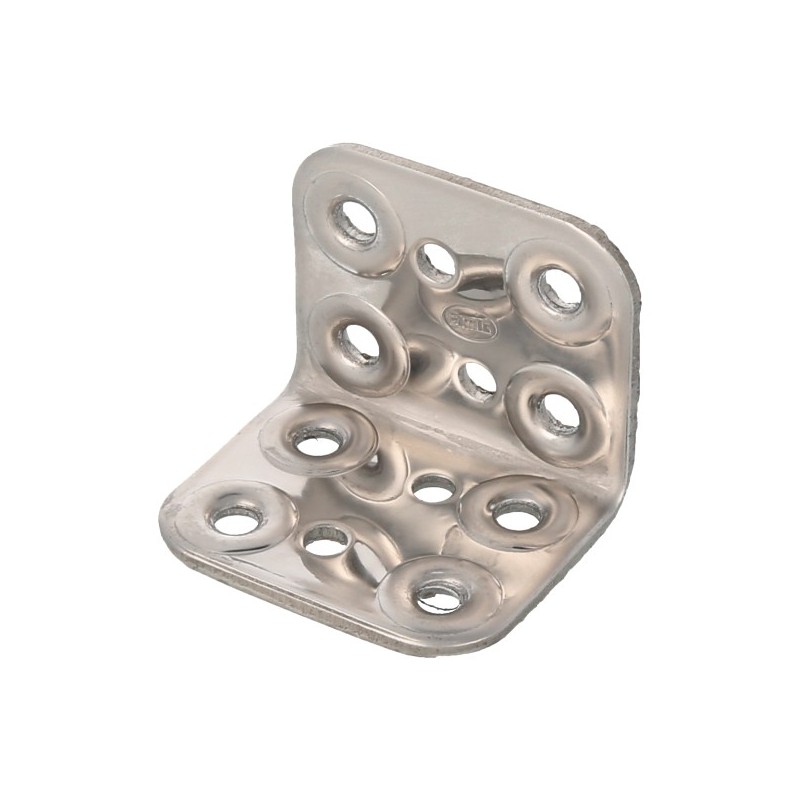 AMIG 12167  
 Ángulo 300  
 40 x 50 x 2,2 mm  
 Acero inoxidable  
 Brillo