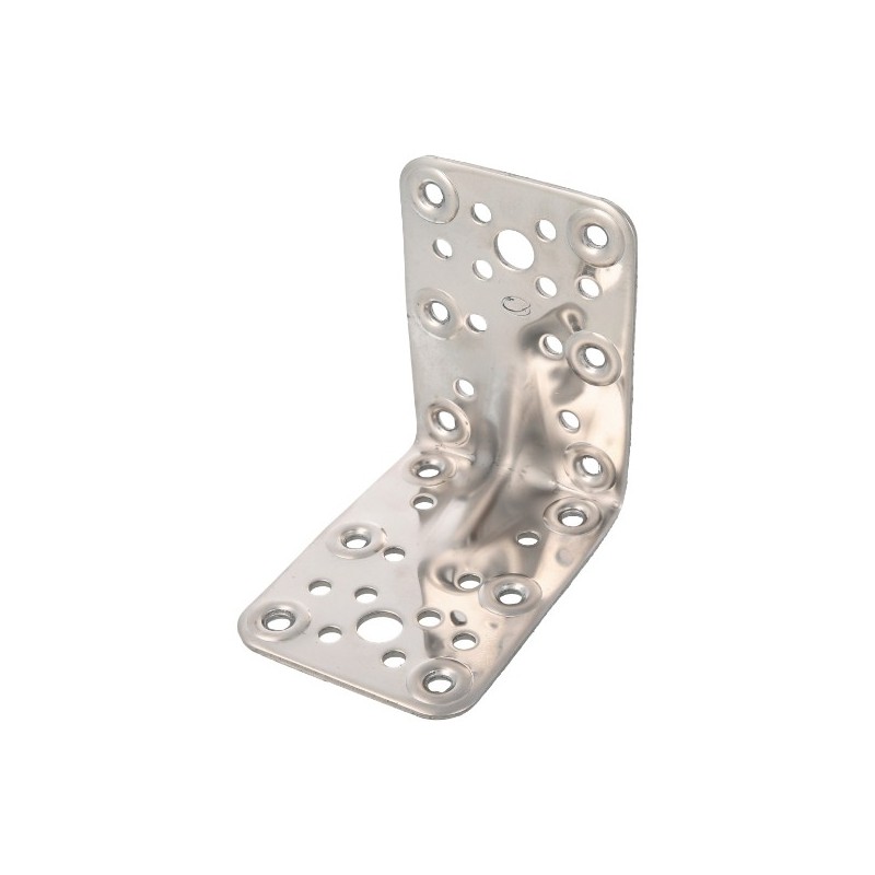 AMIG 12170  
 Ángulo 301  
 90 x 65 x 2,2 mm  
 Acero inoxidable  
 Brillo