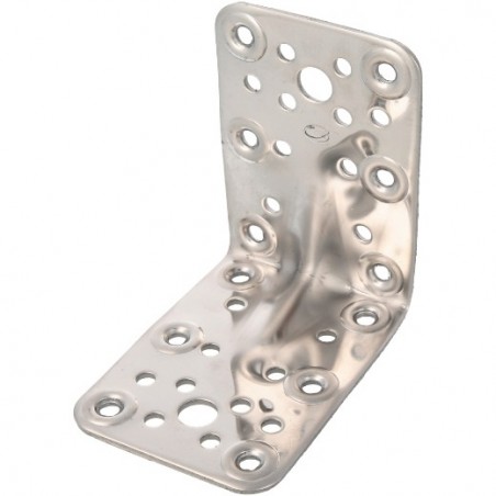 AMIG 12170  
 Ángulo 301  
 90 x 65 x 2,2 mm  
 Acero inoxidable  
 Brillo