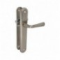 AMIG 12186  
 Manilla con placa 252  
 250 x 40 mm  
 Acero  
 Cromado mate