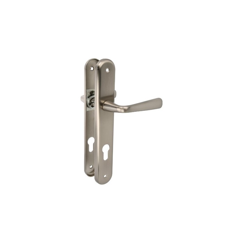 AMIG 12187  
 Manilla con placa 252PB85  
 250 x 40 mm  
 Acero  
 Cromado mate