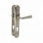 AMIG 12187  
 Manilla con placa 252PB85  
 250 x 40 mm  
 Acero  
 Cromado mate