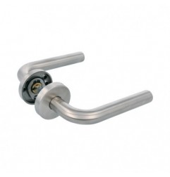 AMIG 12230  
 Manilla con roseta 4RX  
 Ø52 mm  
 Acero inoxidable 18/8  
 Mate