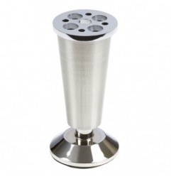AMIG 12231  
 Pata para mueble 8  
 100 mm  
 Acero  
 Níquel cepillado