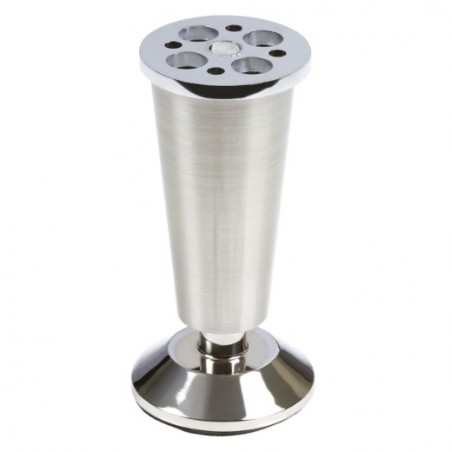 AMIG 12231  
 Pata para mueble 8  
 100 mm  
 Acero  
 Níquel cepillado