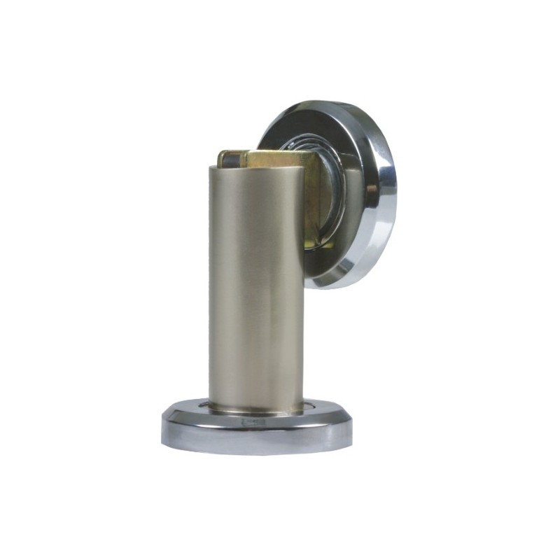 AMIG 12245  
 Tope puerta magnético 711  
 Ø50 x 75 mm  
 Zamak  
 Níquel cepillado