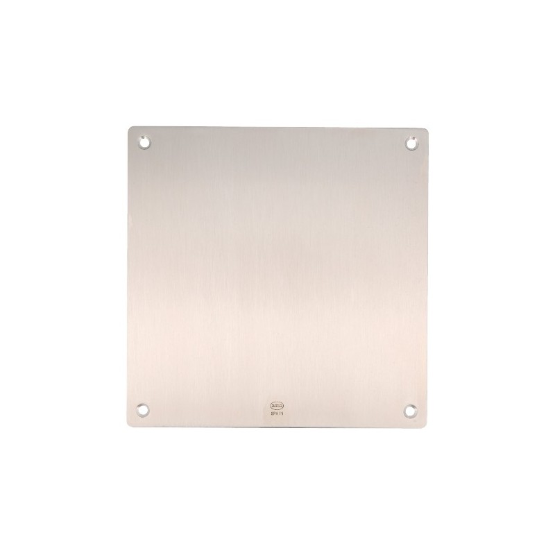 AMIG 12291  
 Placa 10  
 180 x 180 mm  
 Acero inoxidable 18/8  
 Mate