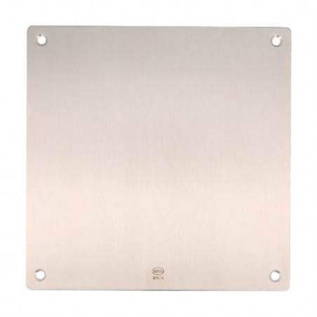 AMIG 12291  
 Placa 10  
 180 x 180 mm  
 Acero inoxidable 18/8  
 Mate