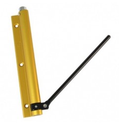 AMIG 12334  
 Pernio muelle 200  
 190 x 180 mm  
 Aluminio  
 Oro