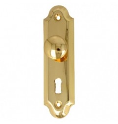 AMIG 12338  
 Escudo tirador 25  
 125 x 34 mm  
 Latón  
 Pulido