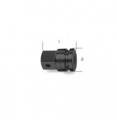 710/16 Adaptador de impacto con cuadrado hembra de 3/8&quot, y macho de 1/2&quot,