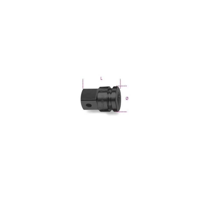 710/16 Adaptador de impacto con cuadrado hembra de 3/8&quot, y macho de 1/2&quot,