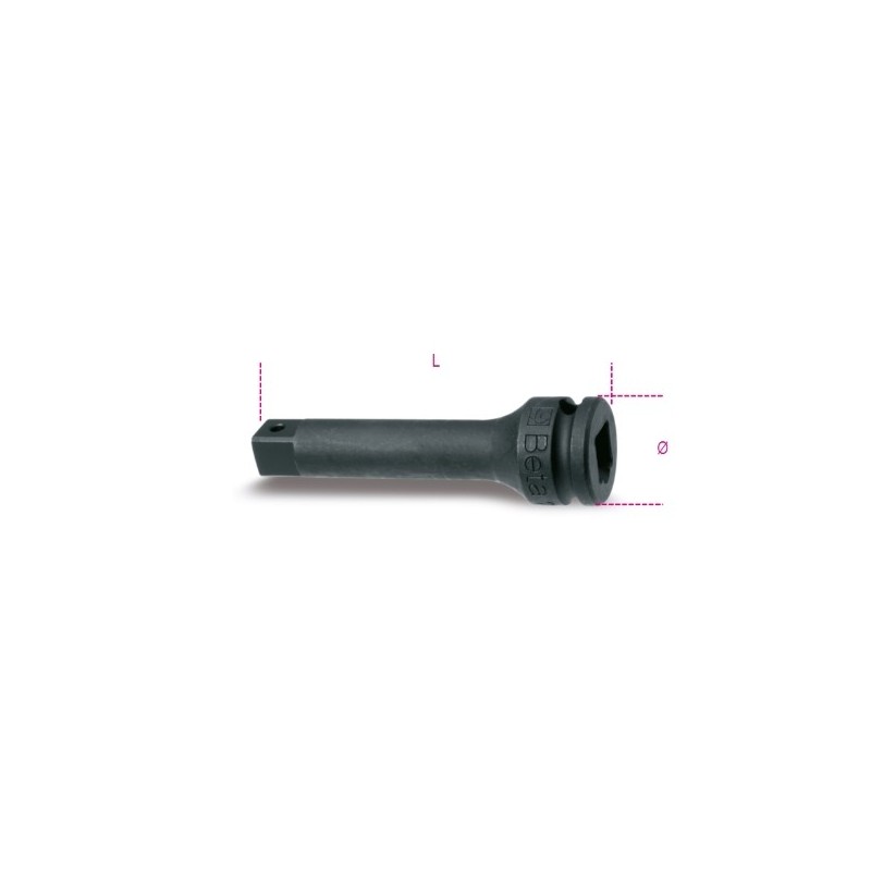 710/20 Alargadera de impacto con cuadrado macho y hembra de 3/8&quot,