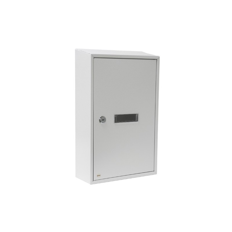 AMIG 12371  
 Recogecartas 5  
 400 x 250 x 100 mm  
 Acero  
 Blanco