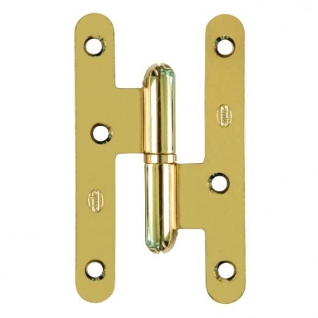 AMIG 12396  
 Pernio 405C  
 95 x 52 x 2 mm  
 Acero  
 Lacado dorado - Derecha