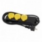 AMIG 12413  
 Base múltiple con protección 3305  
 Polipropileno  
 Negro