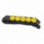 AMIG 12415  
 Base múltiple con protección 3305  
 Polipropileno  
 Negro