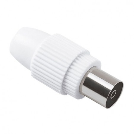 AMIG 12433  
 Conector TV 3111  
 9,5 mm  
 Poliestireno  
 Blanco