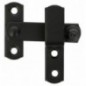 AMIG 12603  
 Aldabilla 4  
 60 x 46 mm  
 Acero  
 Negro