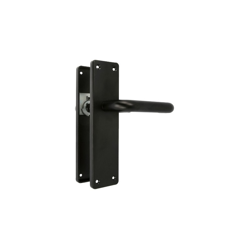 AMIG 12612  
 Manilla aluminio con placa AL3P  
 222 x 55 mm  
 Aluminio  
 Negro