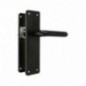 AMIG 12612  
 Manilla aluminio con placa AL3P  
 222 x 55 mm  
 Aluminio  
 Negro