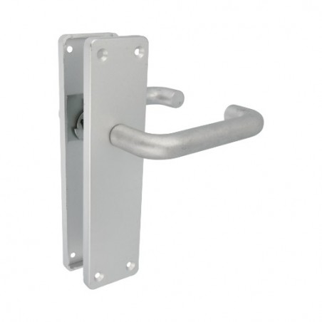 AMIG 12614  
 Manilla aluminio con placa AL3P  
 222 x 55 mm  
 Aluminio  
 Plata