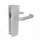 AMIG 12614  
 Manilla aluminio con placa AL3P  
 222 x 55 mm  
 Aluminio  
 Plata