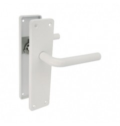 AMIG 12616  
 Manilla aluminio con placa AL4P  
 222 x 55 mm  
 Aluminio  
 Blanco
