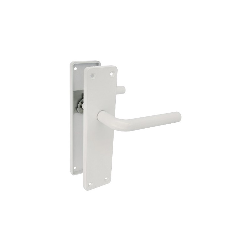 AMIG 12616  
 Manilla aluminio con placa AL4P  
 222 x 55 mm  
 Aluminio  
 Blanco