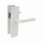 AMIG 12616  
 Manilla aluminio con placa AL4P  
 222 x 55 mm  
 Aluminio  
 Blanco