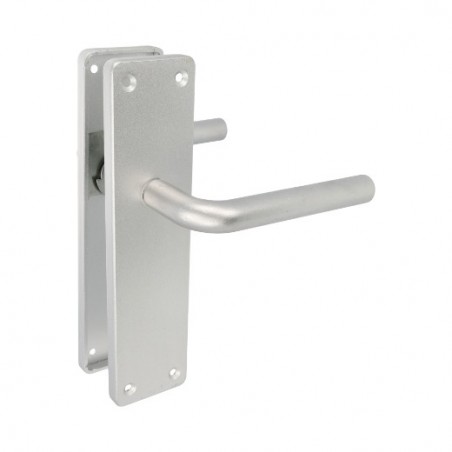 AMIG 12617  
 Manilla aluminio con placa AL4P  
 222 x 55 mm  
 Aluminio  
 Plata