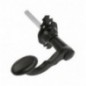 AMIG 12630  
 Manilla con roseta 100K  
 100 x 44 mm  
 Placa de acero, Tirador de zamak  
 Negro