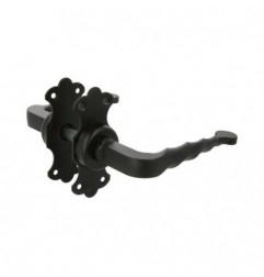 AMIG 12631  
 Manilla con roseta 101K  
 100 x 42 mm  
 Placa de acero, Tirador de zamak  
 Negro