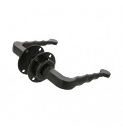 AMIG 12633  
 Manilla con roseta 101R  
 Ø60 mm  
 Placa de acero, Tirador de zamak  
 Negro