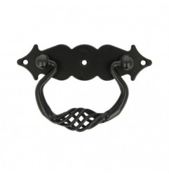 AMIG 12638  
 Tirador con placa 1006  
 100 x 31 mm  
 Negro