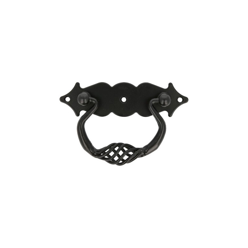 AMIG 12638  
 Tirador con placa 1006  
 100 x 31 mm  
 Negro