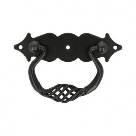 AMIG 12638  
 Tirador con placa 1006  
 100 x 31 mm  
 Negro