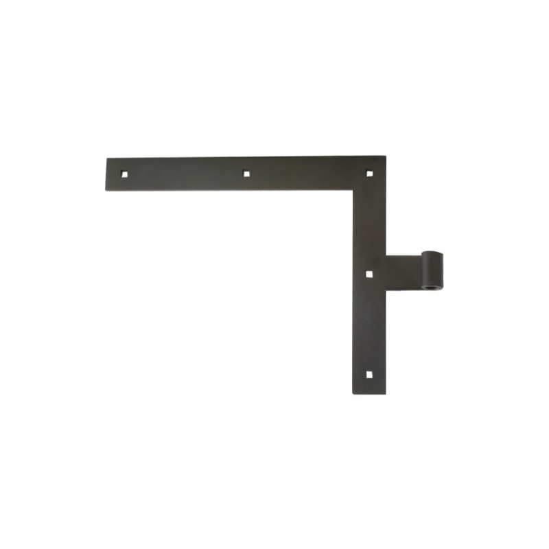 AMIG 12643  
 Gozne escuadra simple 4100  
 300 x 240 x 4 mm  
 Acero  
 Negro - Derecha