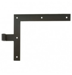 AMIG 12644  
 Gozne escuadra simple 4100  
 300 x 240 x 4 mm  
 Acero  
 Negro - Izquierda