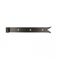 AMIG 12647  
 Gozne gótico 4200  
 300 x 35 x 4 mm  
 Acero  
 Negro