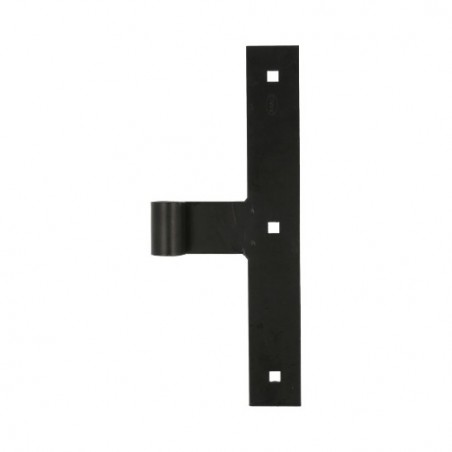 AMIG 12664  
 Gozne T simple 4500  
 240 x 35 x 4 mm  
 Acero  
 Negro