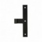 AMIG 12664  
 Gozne T simple 4500  
 240 x 35 x 4 mm  
 Acero  
 Negro