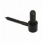 AMIG 12668  
 Pernio muro roscado 4700  
 Ø16 x 85 mm  
 Acero  
 Negro