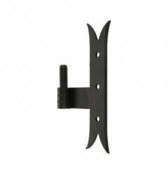 AMIG 12680  
 Pernio T gótico 5000  
 200 x 35 x 4 mm  
 Acero  
 Negro - Derecha