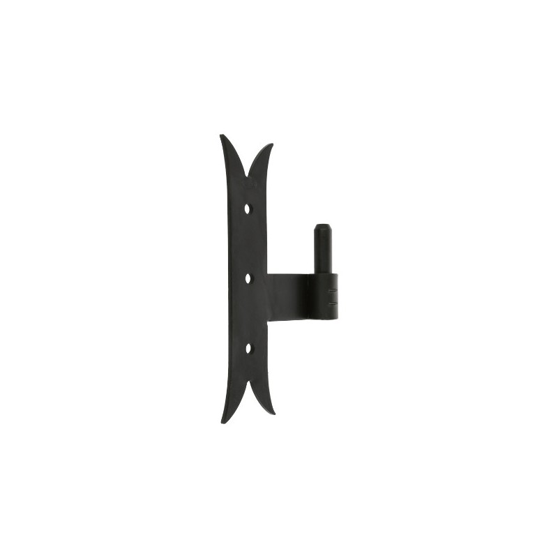 AMIG 12681  
 Pernio T gótico 5000  
 200 x 35 x 4 mm  
 Acero  
 Negro - Izquierda